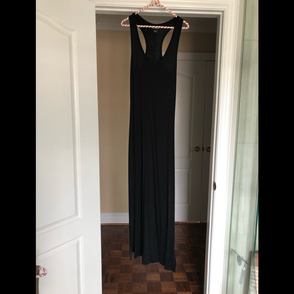 V neck maxi dress
